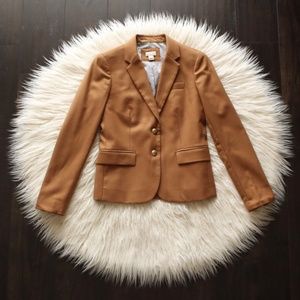 J.CREW FACTORY Camel Tan School Boy Blazer 2